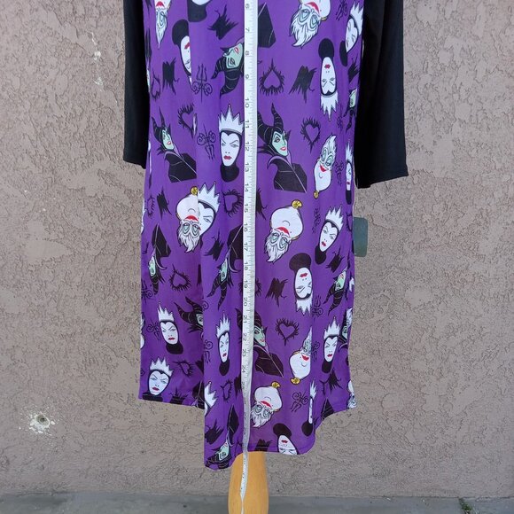 Disney Villans Women's 3/4 Sleeve Dorm Nightgown Pajamas - Picture 6 of 9